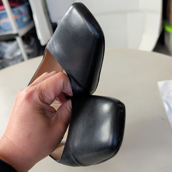 Sam Edelman Black Leather Slingback Heels Pumps SZ 8 Comfy Casual Office Church - Picture 9 of 11